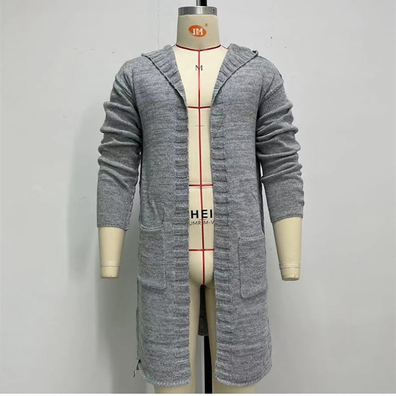 Men's Casual Long Cardigan Sweater Knit Open Front Cardigans4