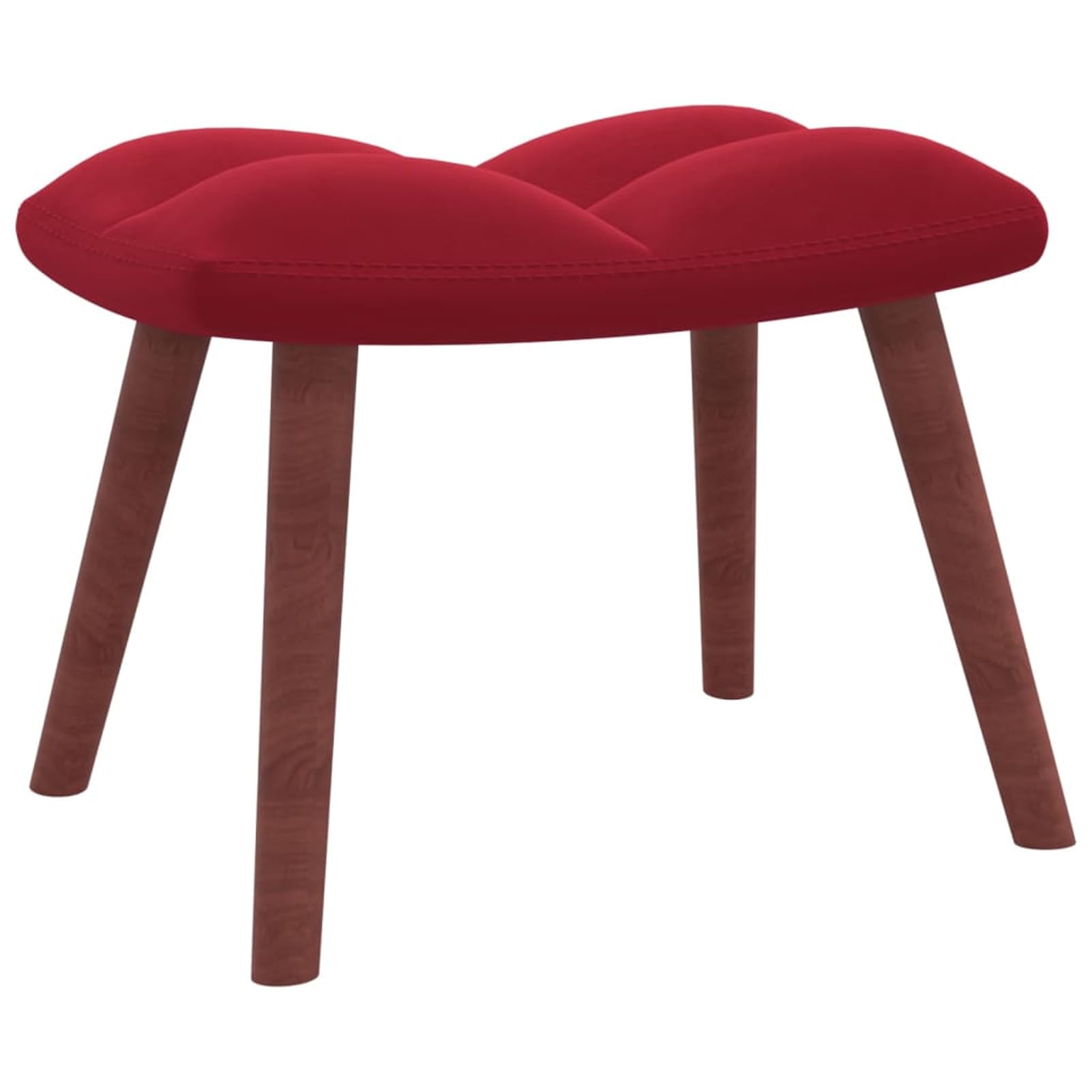 BaraSh Schaukelstuhl mit Hocker Samt Weinrot Sessel Wohnzimmer Sessel Mit Schlaffunktion