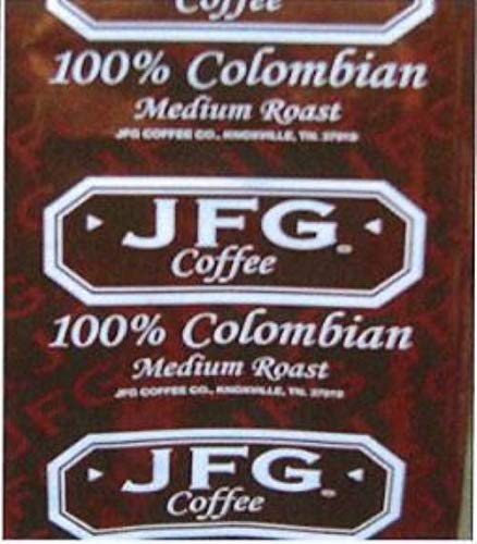 JFG Café de tostado medio 100 % colombiano, 1.75 onzas, 72 por caja.