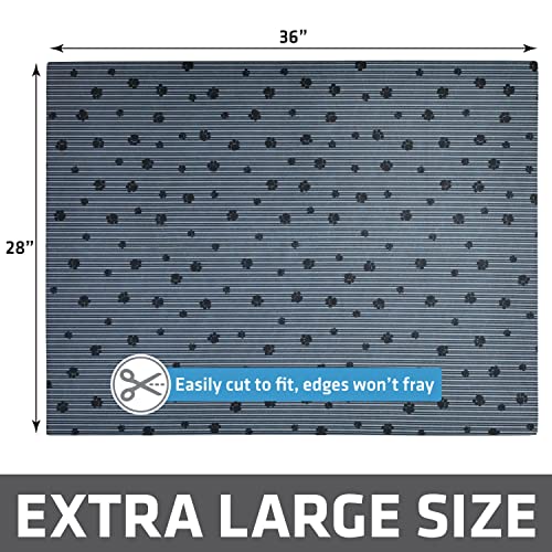 Image of Drymate Cat Litter Box Mat, Litter Trapping Mat, Waterproof, Urine-Proof, Absorbent, Machine Washable, Soft on Paws, Contains Mess, Protects Floors, Kitten Supplies, Dark Grey, 28x36 XL