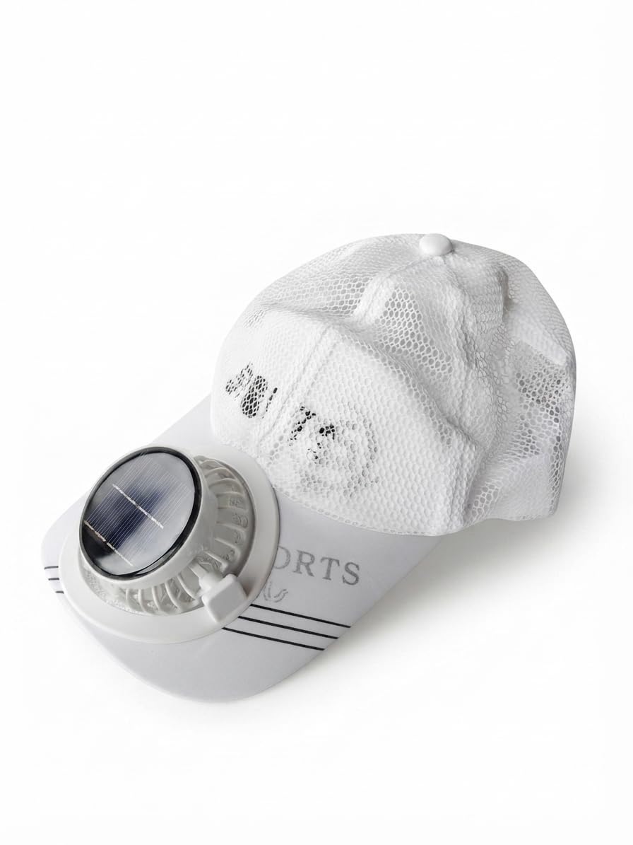 Solar Powered Cooling Fan Cap | USB Rechargeable Baseball Hat with Built-in Fan | Breathable Summer Cap for Outdoor Sports, Running, Cycling | Unisex-picture-16
