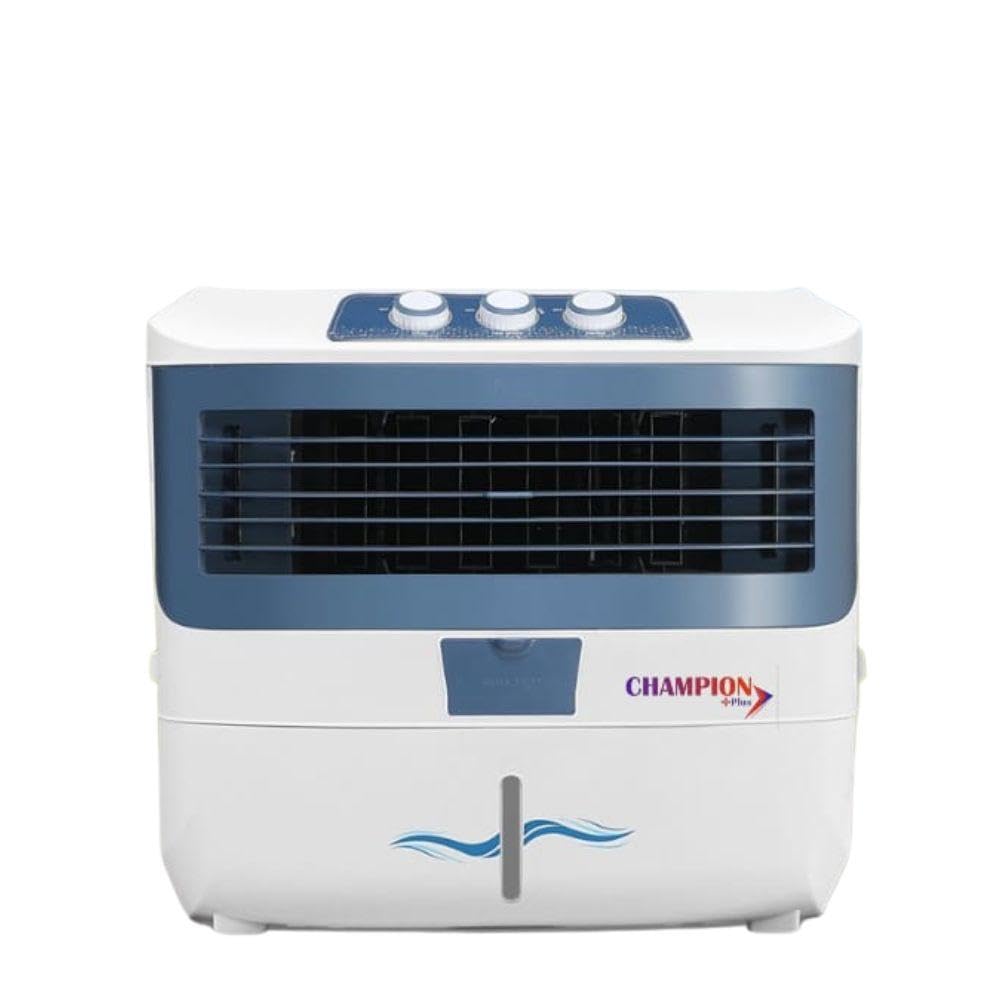 New Year sale CHAMPION PLUS ABS White Air Cooler | 12-Inch Blower | 62L New Year sale CHAMPION PLUS ABS White Air Cooler | 12-Inch Blower | 62L