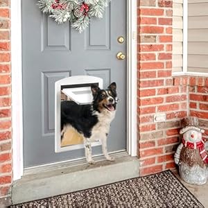 Canine Door for Massive Canine White Body Door for Massive Canine and Pets Plastic Doggy Door and Medium Pets with Sliding Lock Panel and Magnetic Flap Doggie Door Cucciolini Doodles Canine door for massive canine white body door for massive canine and pets plastic doggy door and medium pets with sliding lock panel and magnetic flap doggie door cucciolini doodles