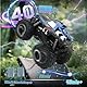 Ulikey 4WD Ferngesteuertes Auto, 2,4 GHz Ferngesteuerter Monstertruck, RC Geländewagen Wasserdicht mit 3 Batterien, Amphibisches, All Terrain Offroad RC, 360° Drift, Geschenk für Kinder ab 6+ (Blau)