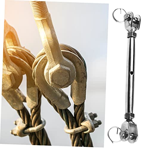 Turnbuckle Quijada de Acero Inoxidable para Cable, juego de 2 piezas, diseño resistente para uso industrial miniatura 4