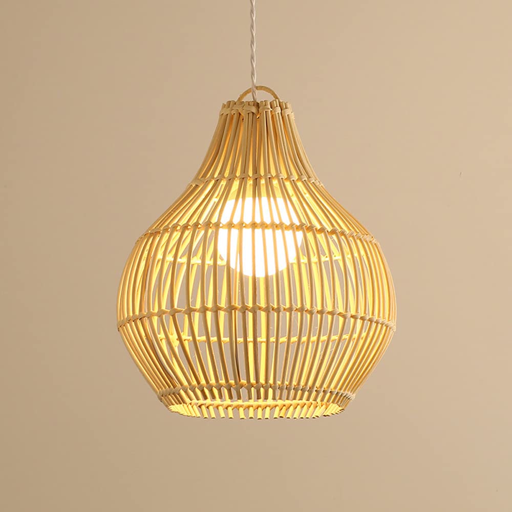 Lanterne en rotin de cuisine et lustre en osier suspendu pour couloirs
