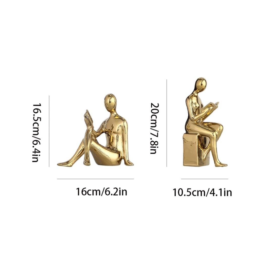 Fermalibri in porcellana, bellissimi reggilibri per la decorazione della stanza, decorazioni per scrivania da ufficio, reggilibri per decorazioni per la casa per libri pesanti, oro argento