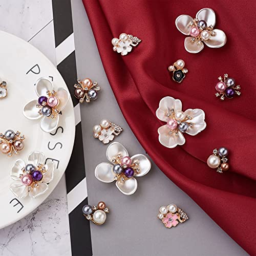Cabochons strass et perles florales haut de gamme pour customisation mode