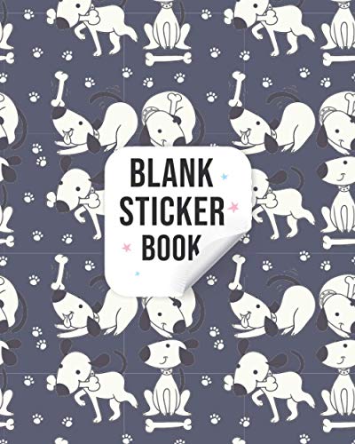 BLANK STICKER BOOK: Blank Sticker Album Girl| Sticker Books For Boys 4-8 Blank| Blank Sticker Collection Books| Sticker Collecting Book Boys| Cute Dog Animal Cover. image 2
