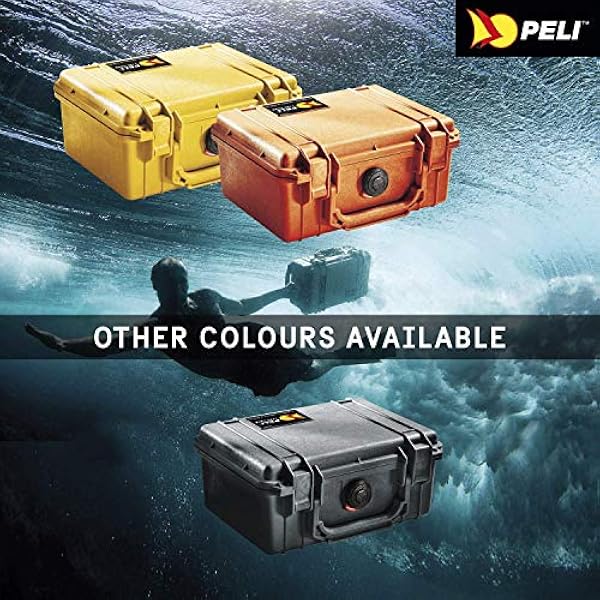 Peli 1120 Kleine, Stootbestendige Koffer Voor Het Vervoeren Van Kostbare Meetinstrumenten En Elektronica, Ip67 Waterdicht, Capaciteit: 2L, Gemaakt In De Vs, Met Aanpasbaar Plukschuim, Kleur: Zwart
