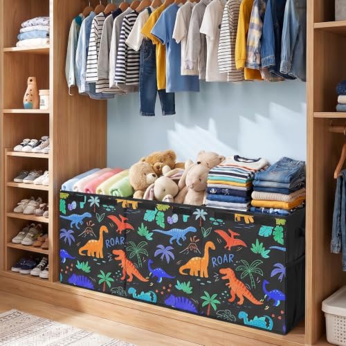 Image of Toy Box with Adjustable Divider Large Toy Chest Storage for Nursery Kidroom