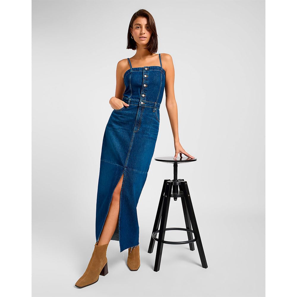 Lee Nieformalna sukienka Kobiety Maxi Denim Dress