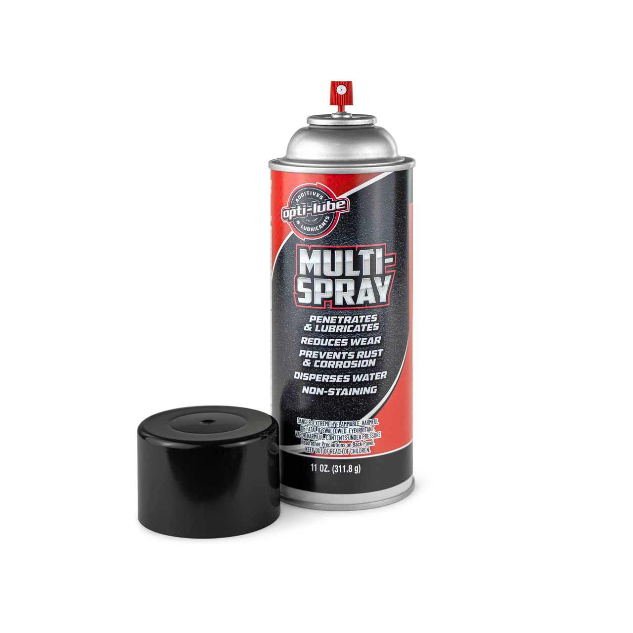 OPTI-LUBE Multi-Spray: 11OZ CAN AEROSOL LUBE with Straw (6 Pack)