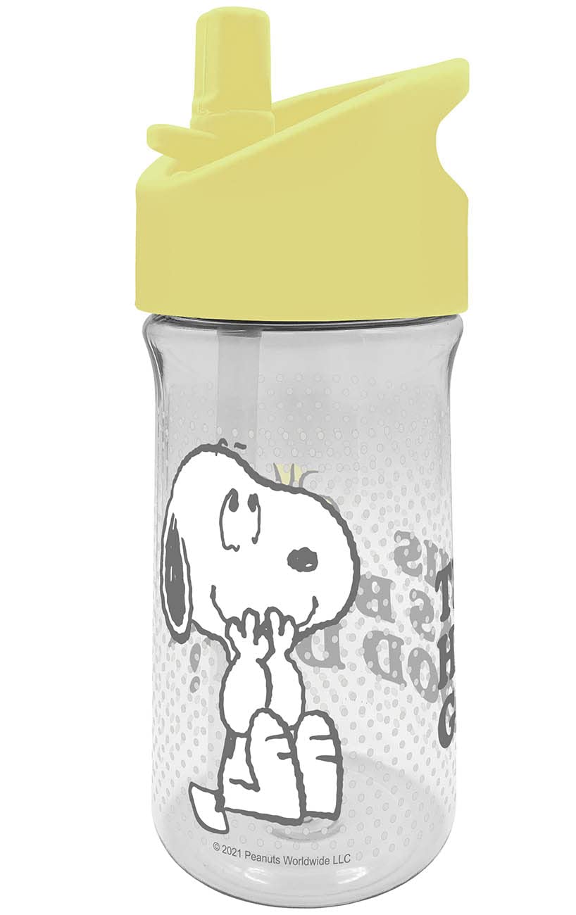 Gedalabels Unisex Youth Snoopy Good Day Water Bottle, Multi-Colour, 350 ml