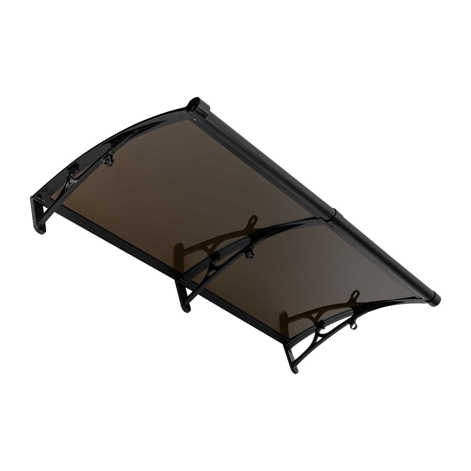 Marquesina Para Puerta O Ventana - 120x60 Cm, Aleación De Aluminio, Protección Contra Lluvia Y Sol