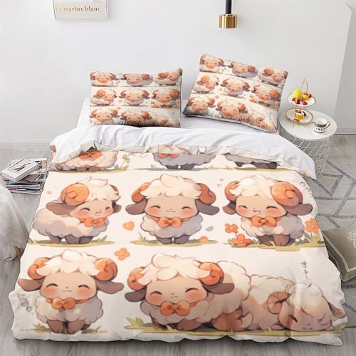 Housse de couette douce microfibre à motifs animaux mignons pour enfants - 2