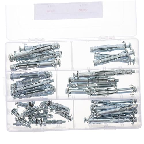CATIEBYE Wall Anchors 42pc Kit Drywall Expansion Bolts Jack Nut Tool /m5/ Easy to Install
