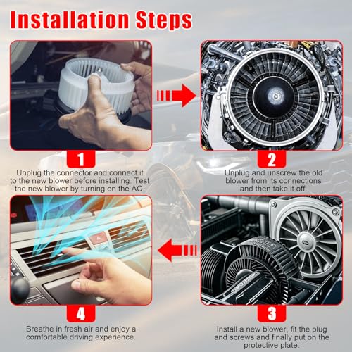 Image of AC Blower Motor Fan Replacement Fits for 2013-2019 for Ford Escape
