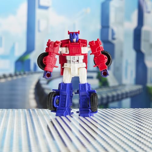 Transformers CYBERWORLD Optimus Prime Cyber Changers 4-Inch Action Figure, Quick Change to Truck Mode, Robot Toys for Boys and Girls 6 and Up - image 6