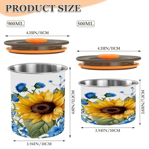 Envase hermético de acero para café ATTX 900 ml miniatura 2