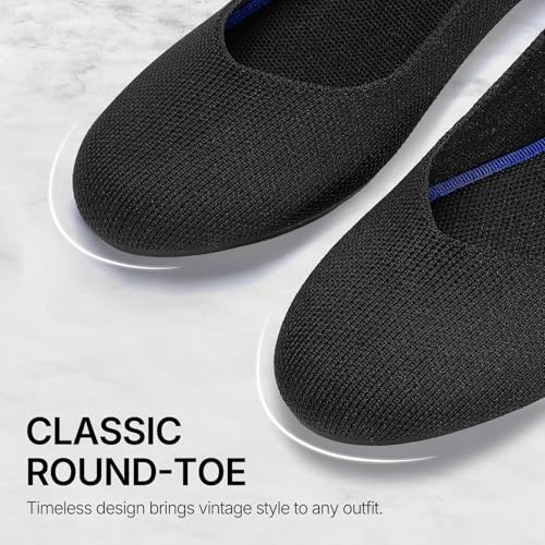 Image of Tanamo Ballet Flats for Women, Soft Knit, Work Travel Everyday Shoes