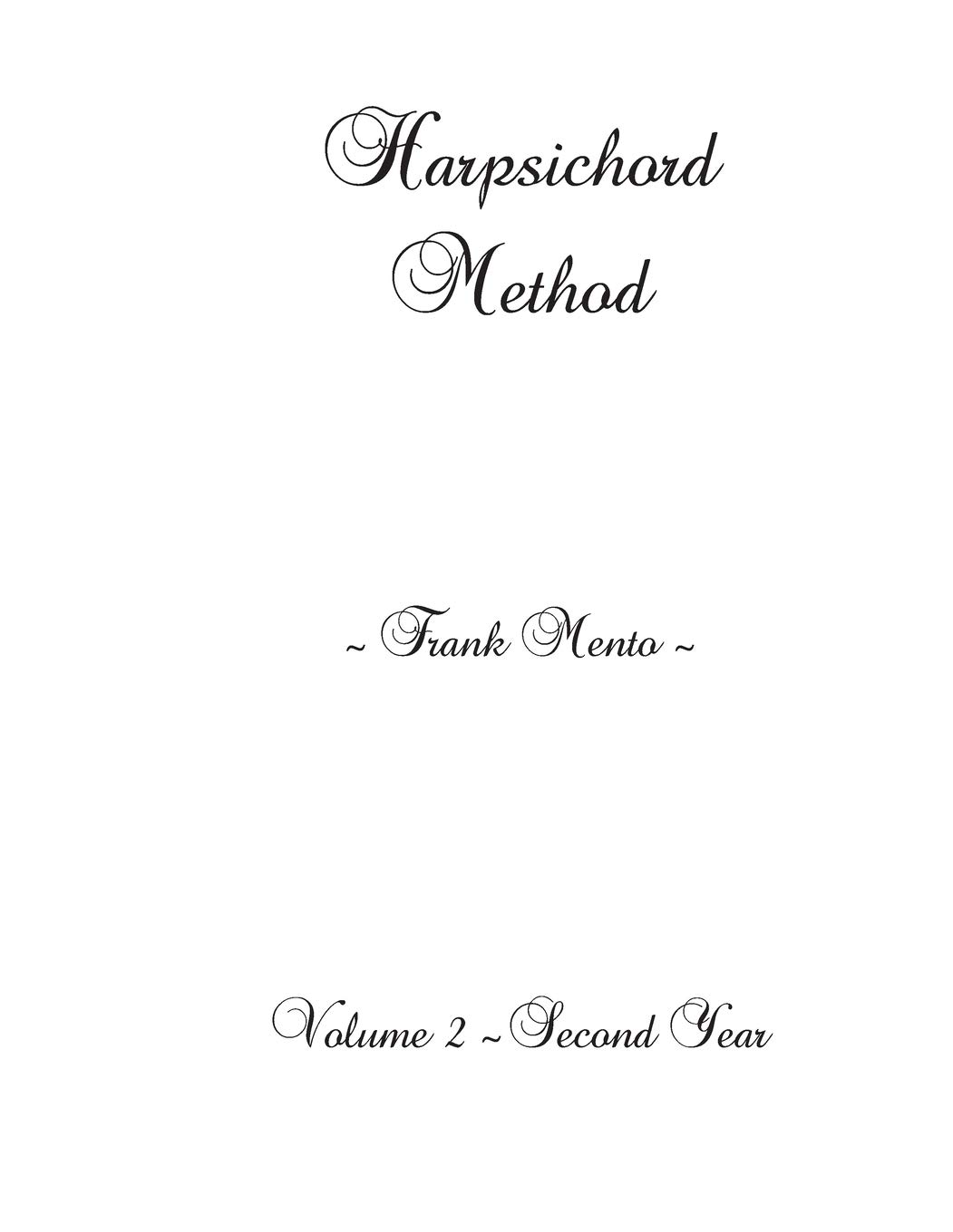 Harpsichord Method - Volume 2