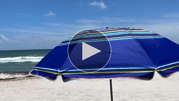アンブレラページ Amazon.com : 7ft Beach Umbrella featuring a built-in table