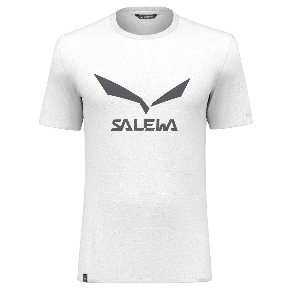 Salewa Solidlogo Dry M T-Shirt, White, XS, Male