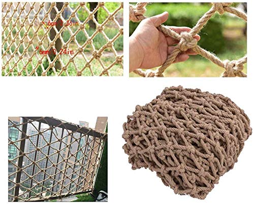 AI LI WEI Protective net decoration/Children's Balcony Safe Net Stairs Anti-fall Nets Decorative Nets Protective Nets Hemp Ropes Net Retro Bar Ceiling Nets Hanging Clothes Nets Climbing Nets