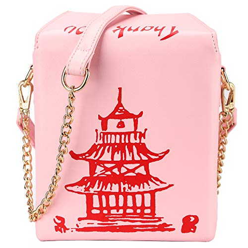 Bolso Torre Crossbody con Estampado Rosa miniatura 1