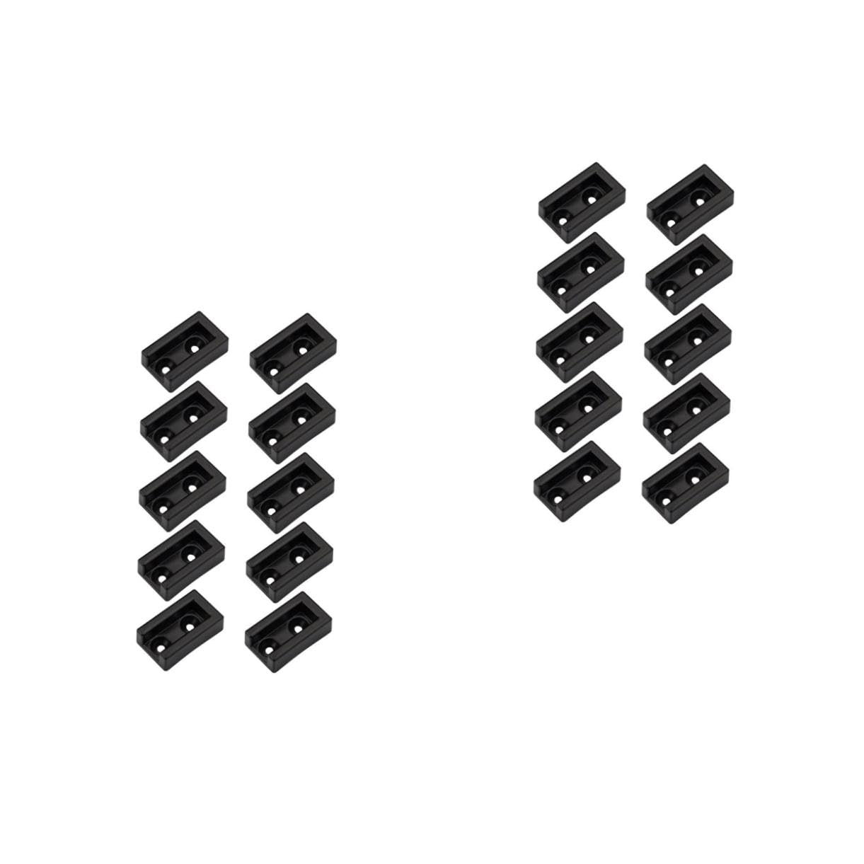 OUNONA 2sets 10pcs Closet Rod Holder Brackets Resistant Fitting for Wardrobe and Laundry Easy to Install Clothes Rail Socket Stable Support for Garment Display 10pcs*2