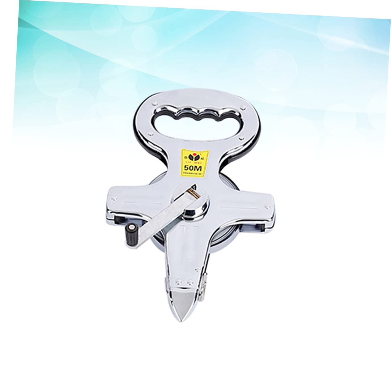 OSALADI 50m Ruban à Mesurer Rétractable Règle Acier Inoxydable Ruban De Construction Avec Broche Plaquée Et Ceinture Résistante
