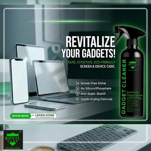 Image of Screen Cleaning Kit 300 ml for Laptop, Mobile, TV & Camera Lens | Anti-Static Non-Alcohol Spray + Microfiber Cloth + Multi-Purpose Brush | Safe for LED, LCD, OLED Screens & PCs