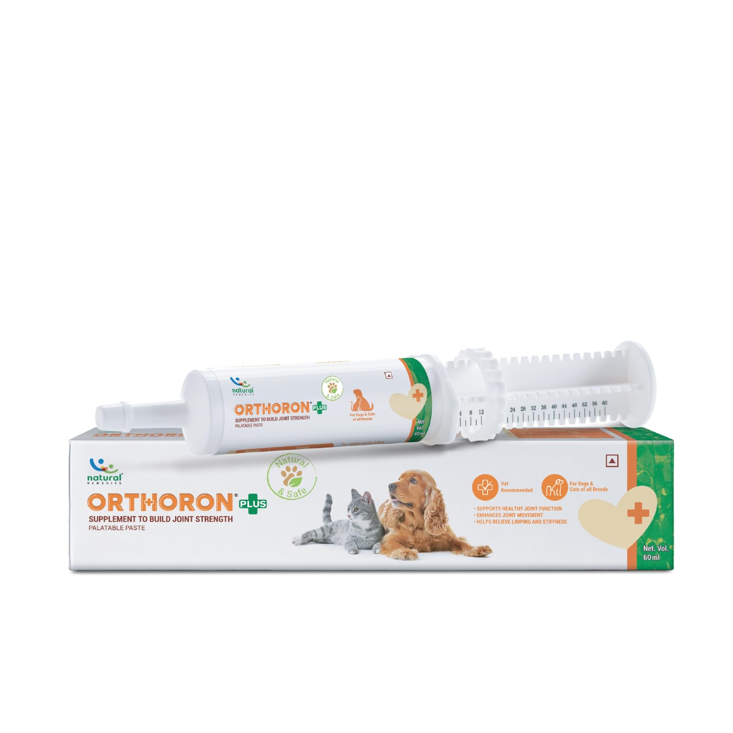 - Orthoron+ Joint Supplement for Dogs and Cats, Relieves Limping and Stiffness, Enhances Joint Movement, All-Natural & Safe, Easy Feed Paste, Real Chicken Liver, 60ml (Pack of 1)