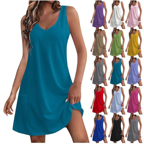 Ladies' V-Neck Sleeveless mini Skirt Suitable for Summer Casual wear3