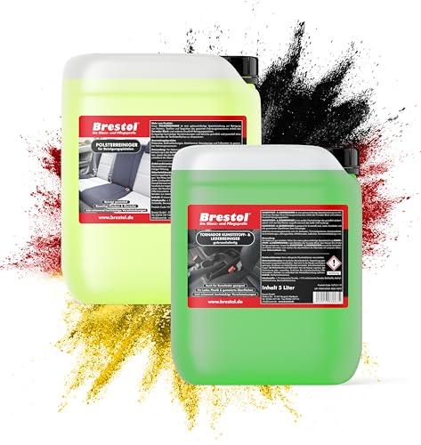 BRESTOL® Tornadorreiniger Nachfüll-Set - 1x 5 Liter Kunststoff- & Lederreiniger + 1x 5 Liter...