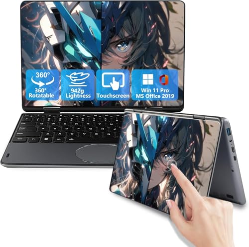 LONGEVINCE Ordinateur Portable Convertible 2-en-1 À Écran Tactile De 11 Pouces, Celeron N100, 16 Go DDR4, 1920 * 1200 IPS, Clavier Rétroéclairé,Pavé...