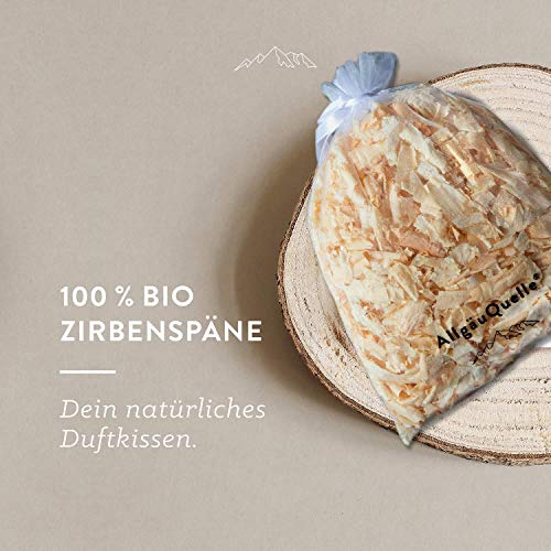 AllgaeuQuelle-Bio-Zirben-Saeckchen-mit-100-Bio-Zirbenspaene-Natuerliches-Bio-Duftkissen-Bio-Duftsaeckchen-naturrein-und-biologisch