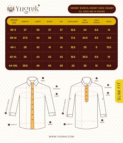 Yugnik Slim Fit Full Sleeve Cotton Blend Shirt for Men (FLSRTCH33) - Image 7