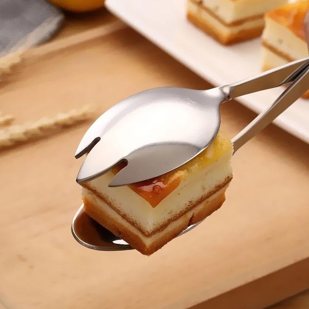 Pince à salade en acier inoxydable pour servir, ustensiles en métal robuste, grande ouverture, outils de cuisine pour salade, fruits, buffet et fêtes