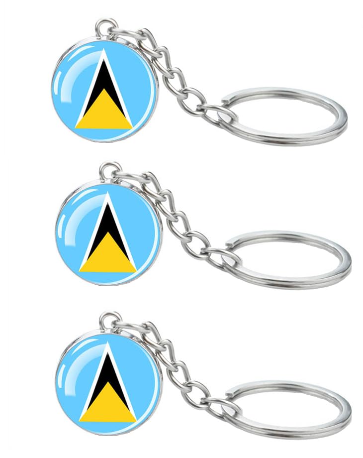 Discover the Best Sandals in St Lucia for Your Trip 13 LLBFHH 3 Pcs Saint Lucia Flag Key Chain,Cool Keychain for Car Keys, Stainless Steel Keyrings & Keychains,Used for Home Decoration, Jewelry Hanging Decorations.