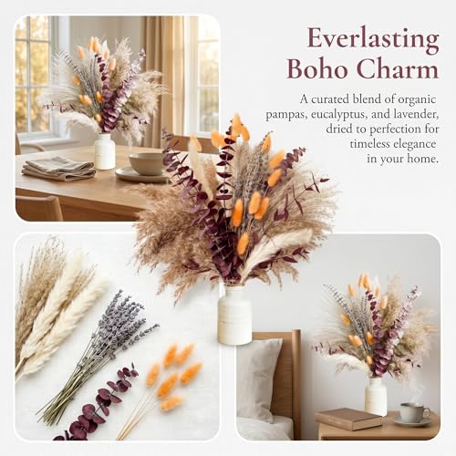 Ramo de Flores Secas Boho para Decoración Otoñal miniatura 6