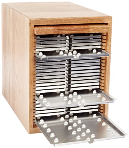 Eberbach E2800 Oak Wood Microscope Slide Unit System, Holds 500 Slides, 25 x 75mm Slide Size - Thumbnail 2