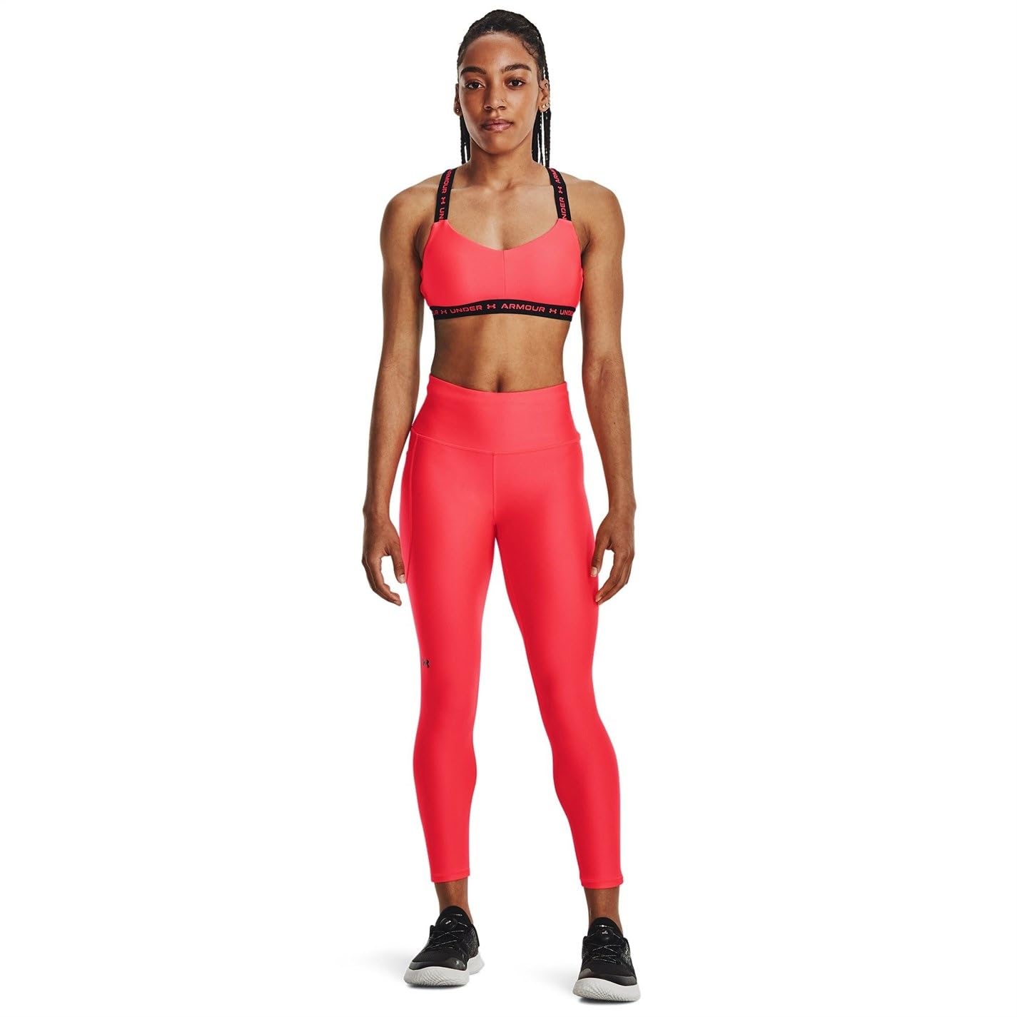 Under Armour Tech High Rise Ankle Leggings, (628) Beta/Noir, XS Femme