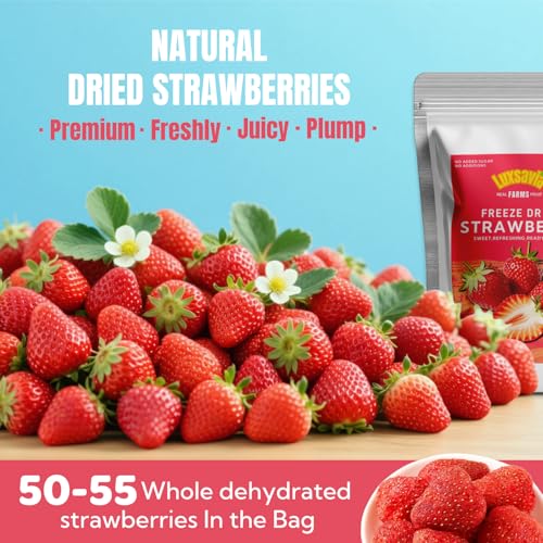 Freeze Dried Strawberries 3.52OZ/100g,50-55 per bag - image 4