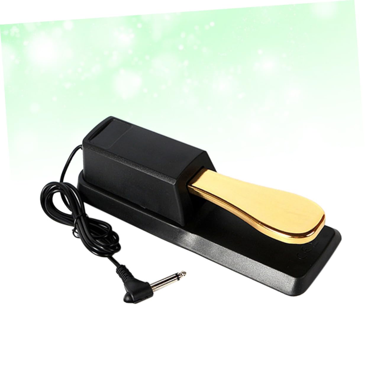 SUPVOX Pedale Sustain in ABS e Metallo per Pianoforte ed Elettronica Suono Morbido e Antiruggine, Pomello Classico Oro, Accessorio per Tastiere Musicali
