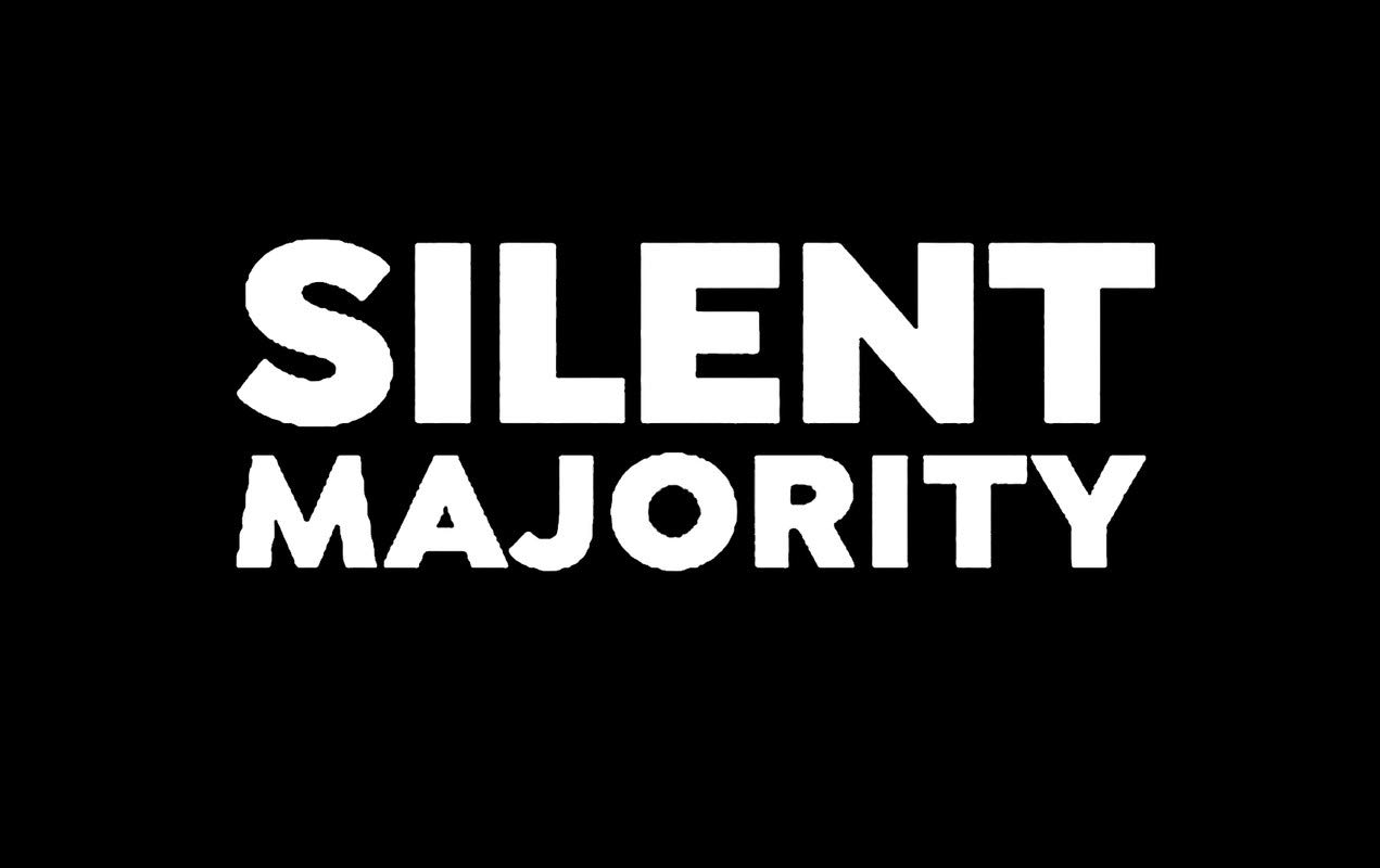 Legacy Innovations Silent Majority LLI | Decal Vinyl Sticker | Cars Trucks Vans Walls Laptop | White | 5.5 x 2.0 in | LLI2044