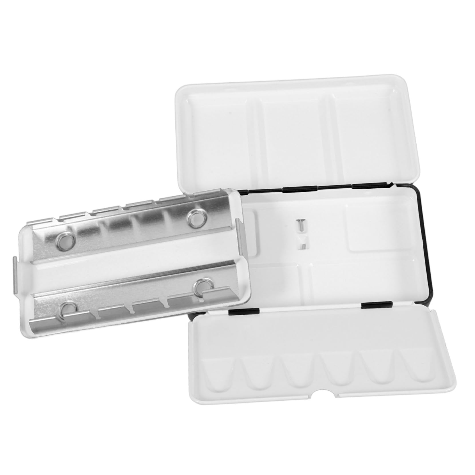 Lurrose 4stücke Leere Wasserfarbenpalette Tragbare Aquarellbox Mit Fächern Für Künstler Und Schüler Für Und Malen Unterwegs Für Oder Ganze Farben