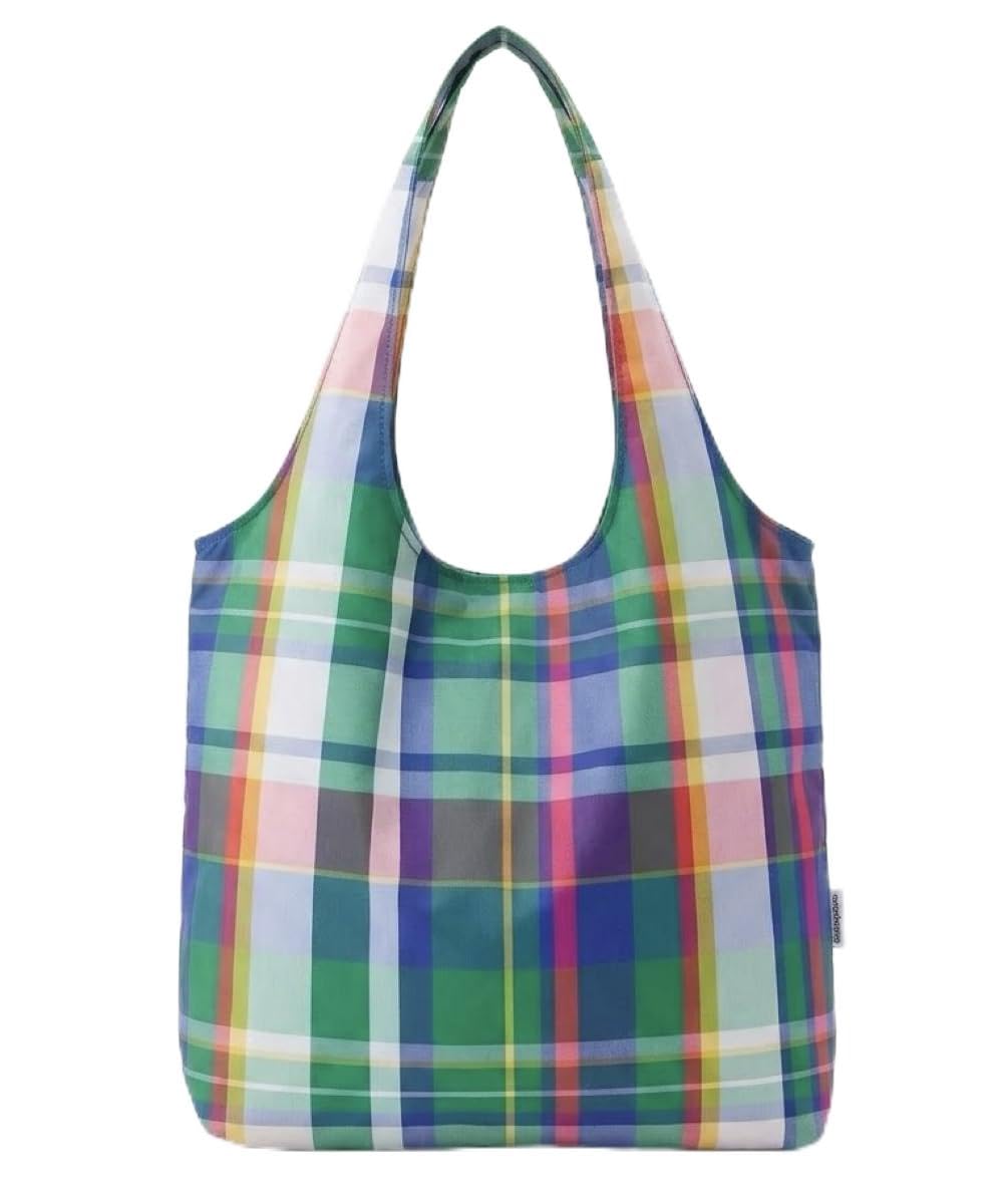 NANOPLUS Ultimate Foldable Travel Tote Bag - Reusable Shopping Bag - Compact & Portable & Lightweight (Madras Green, 19L) — image 1