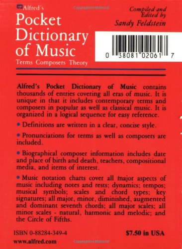 Alfred's Pocket Dictionary of Music: Terms * Composers * Theory - Image 2